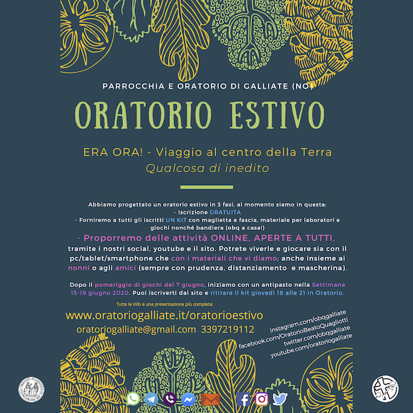 Oratorio Estivo 2020