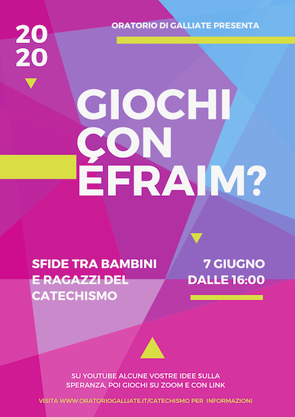 Gioca con Efraim – 7 giugno 2020