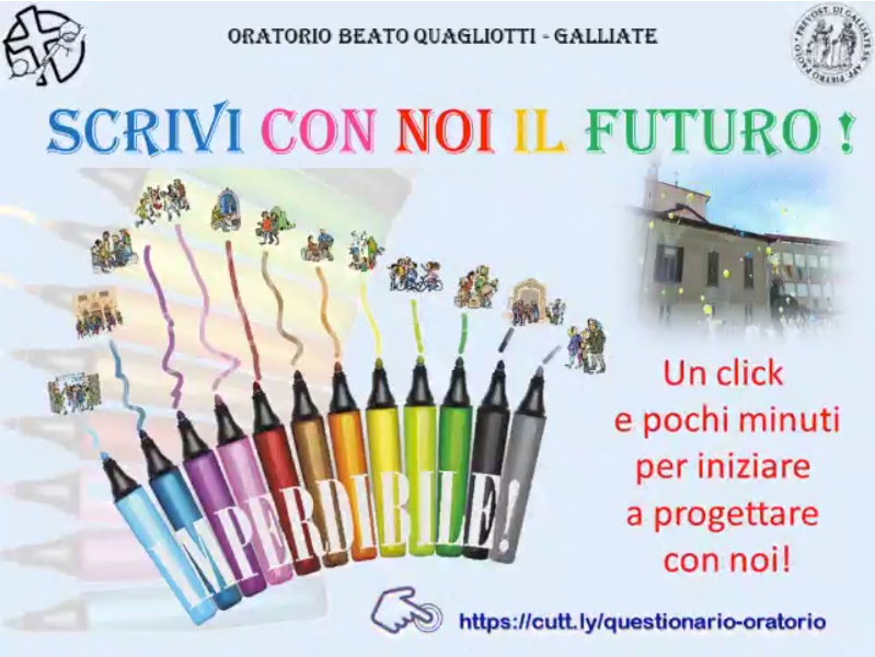 Scrivi con noi il futuro – Oratorio