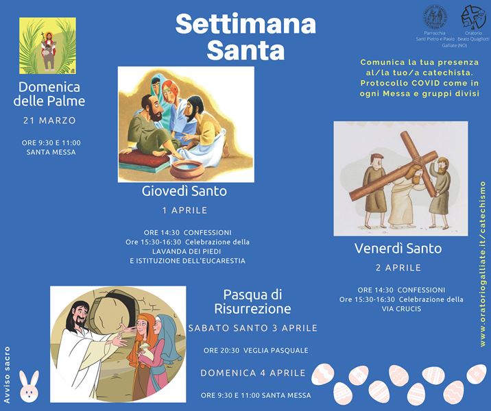 La Settimana Santa – bambini e ragazzini