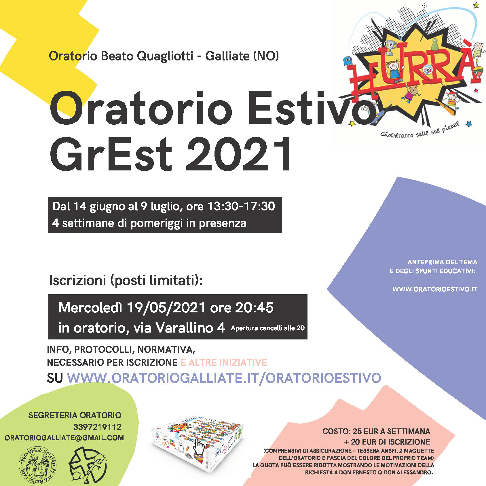 Oratorio Estivo – GrEst – 2021