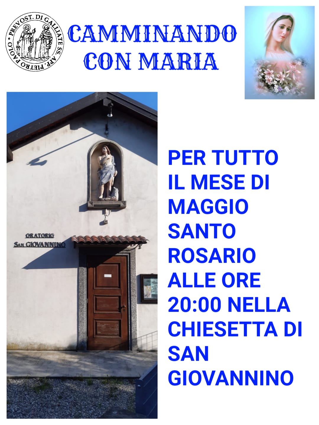 Rosario recitato ogni giorno – Maggio mese dedicato alla Vergine Maria