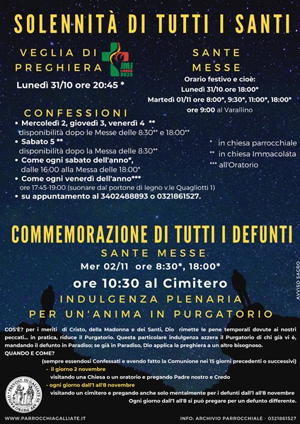 Preghiera per i defunti – 2 novembre e ottavario 1-8 novembre