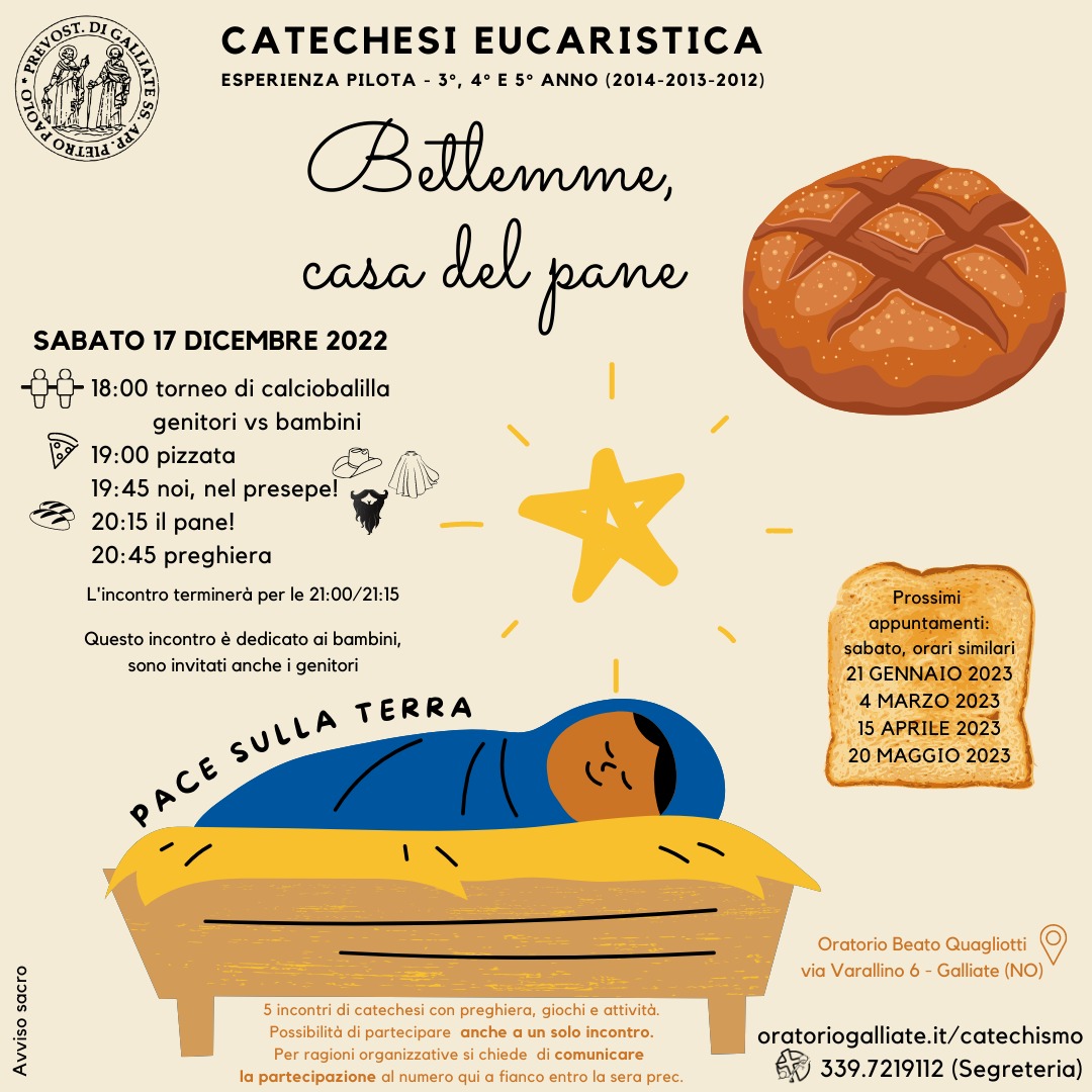 Betlemme città del pane – Catechesi eucaristica