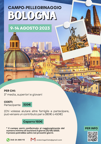 Presentazioni campi scuola 2023 – venerdì 16 giugno ore 21:00 in Cinemino