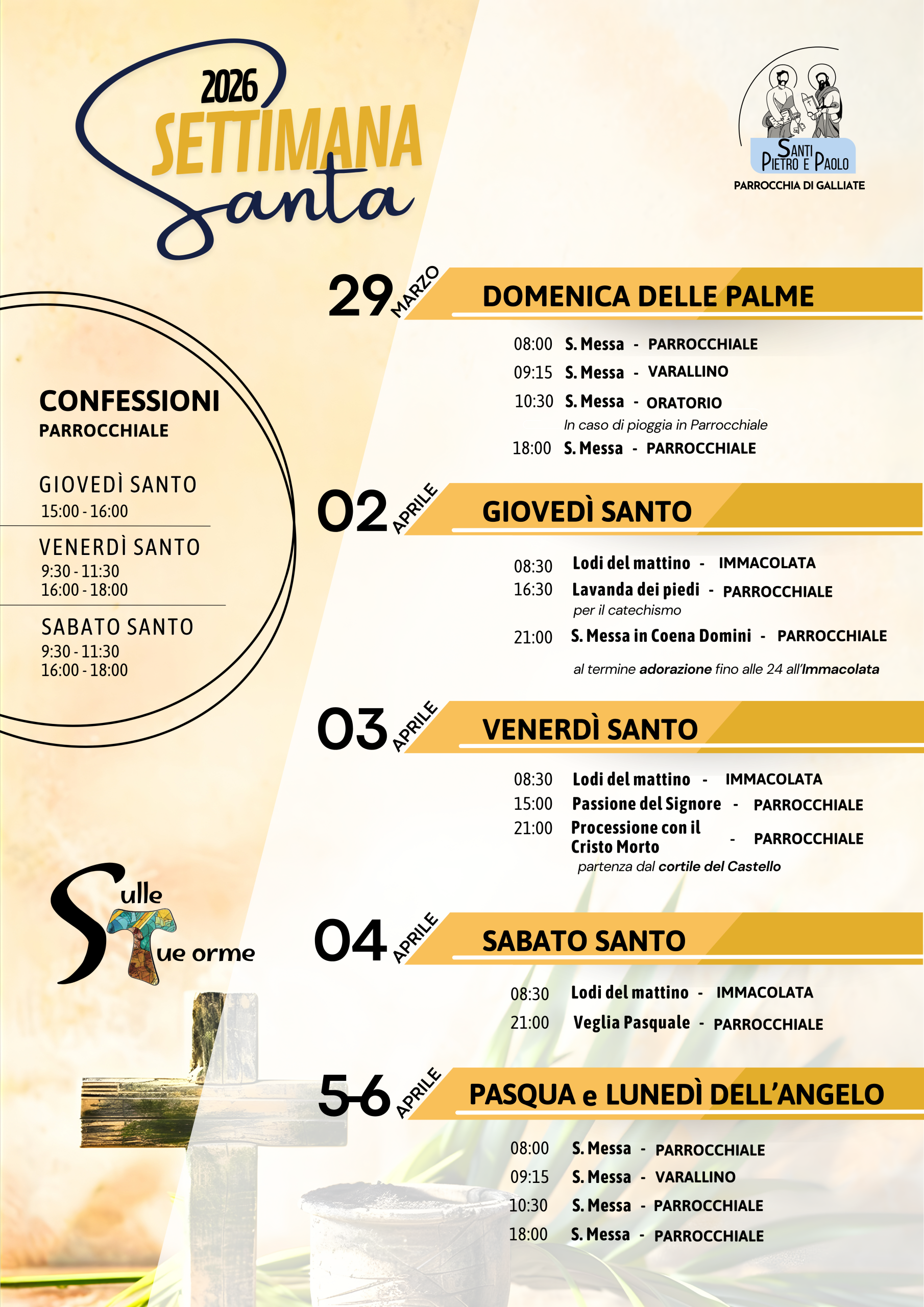 Sulle Tue Orme: il cammino della Settimana Santa