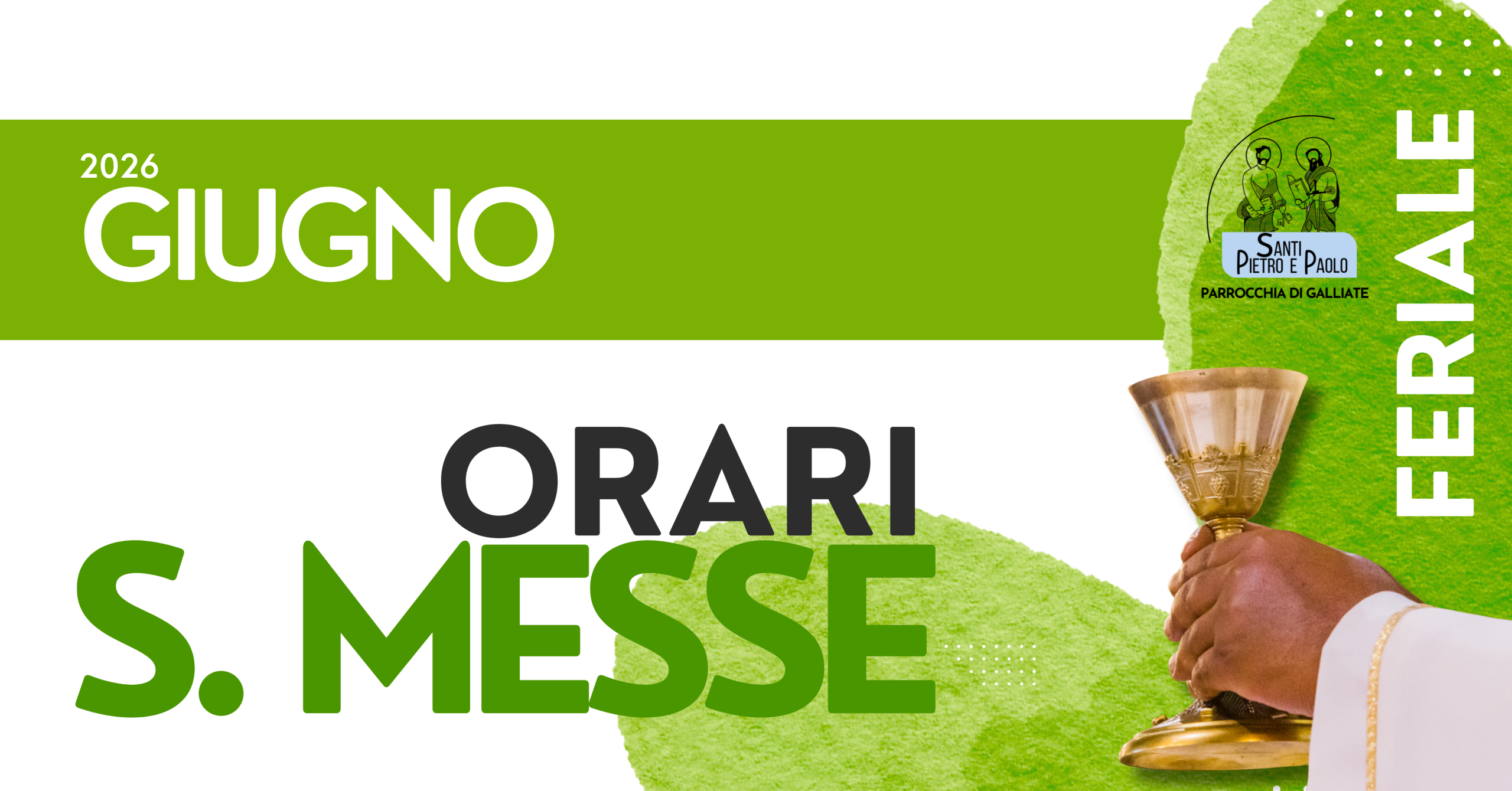 Messe feriali del mese di giugno